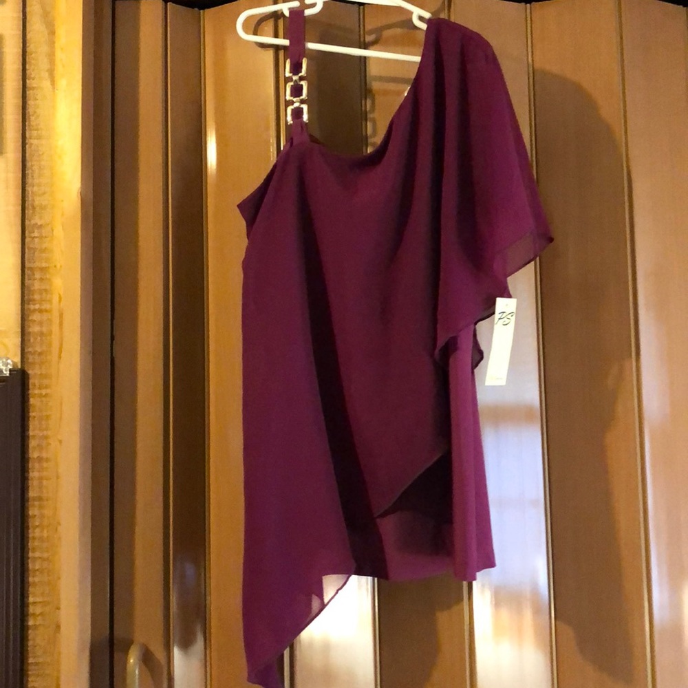 Flowy detailed strap blouse sz small NWT